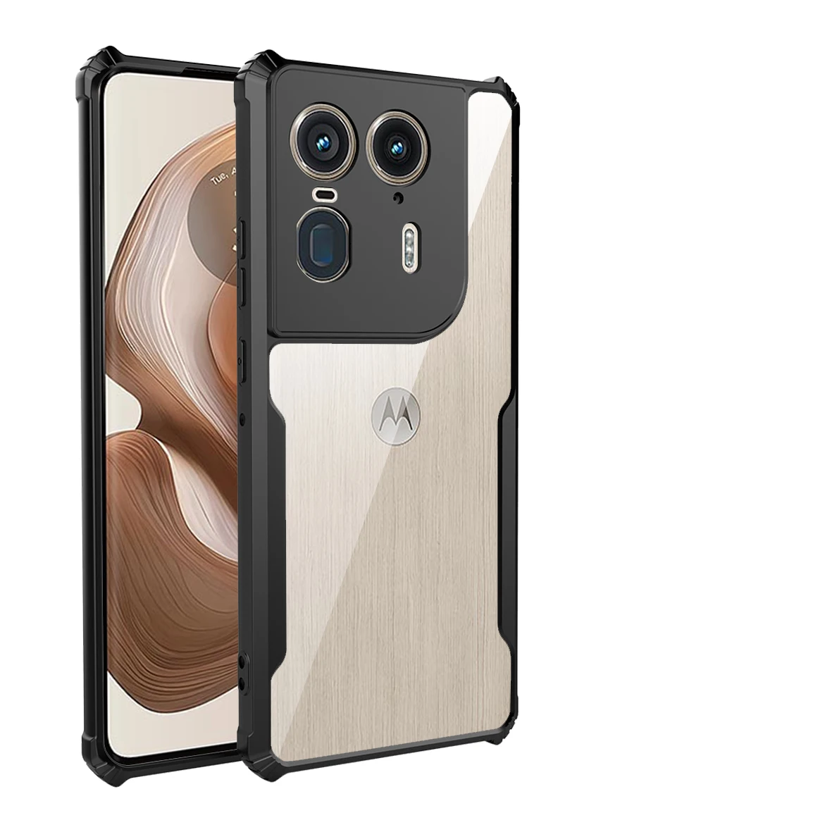 For Motorola Edge 70 60 30 20 50 Fusion Edge 30 40 50 Pro 30 Ultra 50 Neo Four Corner Collision Avoidance Transparent Case