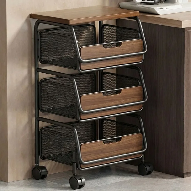 

Kitchen fruit and vegetable rack Household floor fruit and vegetable basket removable onion, ginger and garlic storage rack