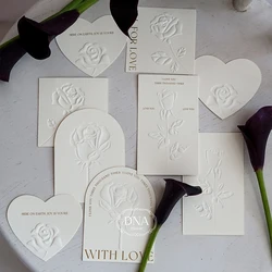 10pcs Valentine's Day Rose Love Poem Series Card Greeting Card Hang Card Postcard Hang Tag