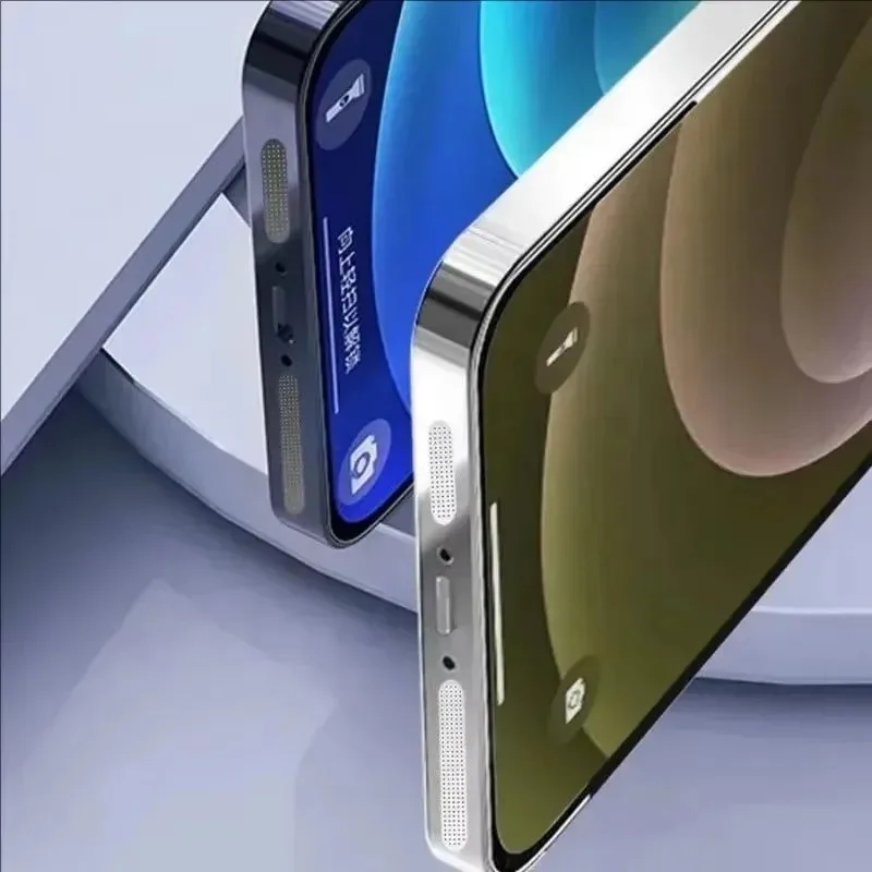 Malha de metal universal anti poeira adesivo net capa adesivo para iphone 16 15 pro max 16 plus alto-falante buraco anti-poeira conjunto