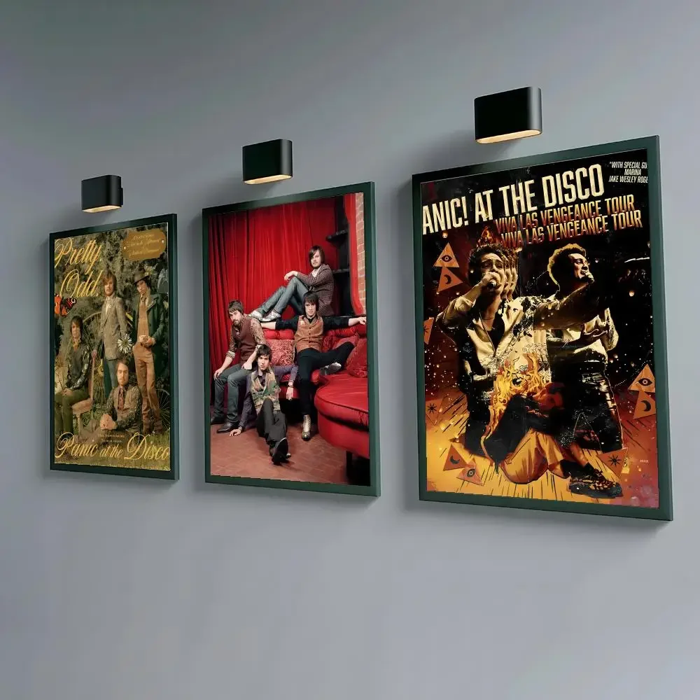 Band P-panic At The Disco Poster Waterproof Peel & Stick Wall Sticker Self Adhesive Art Decor For Living Room Bedroom