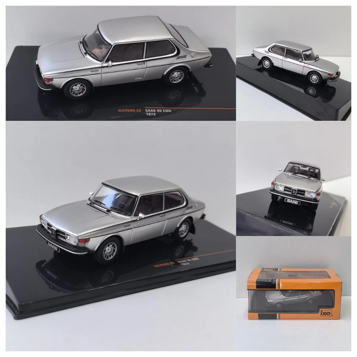 

IXO Diecast 1/43 Scale SAAB 99 EMS 1972 24 Alloy Car Model