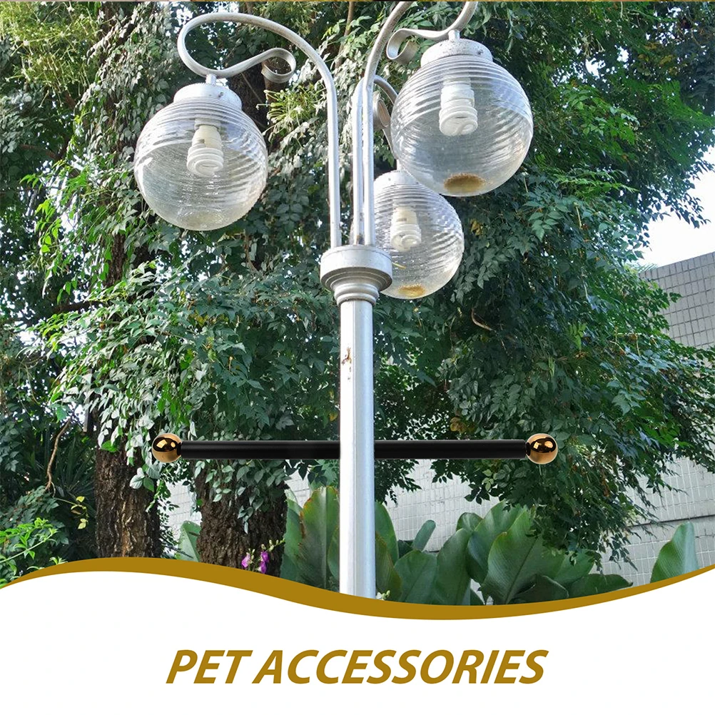 

3 Pcs Metal Flagpole 56CM Aluminum Alloy Lamp Post Arm Rest Handle Replacement Yard Work Rods Garden Accessory