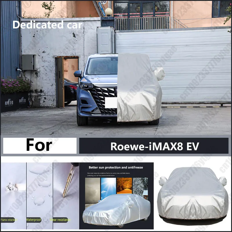 For Roewe-iMAX8 EV Oxford cloth car cover for sun protection, rain resistance, and all season special car dust cover