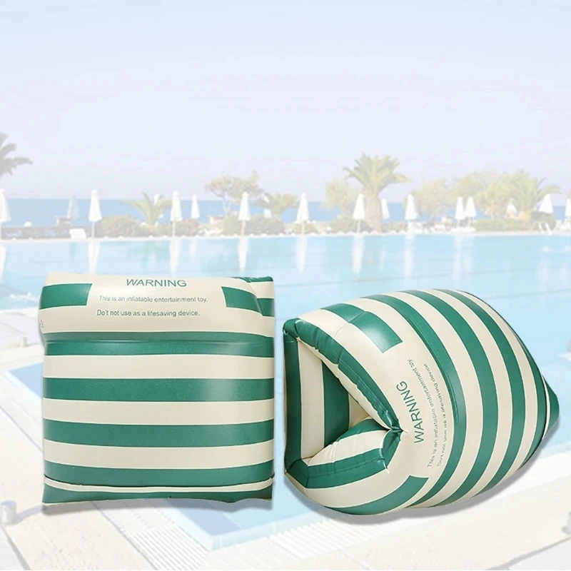 大人と子供のための膨脹可能なプールのフロート,浮力のある腕のリング,二重エアバッグ,水泳用具,1ペア