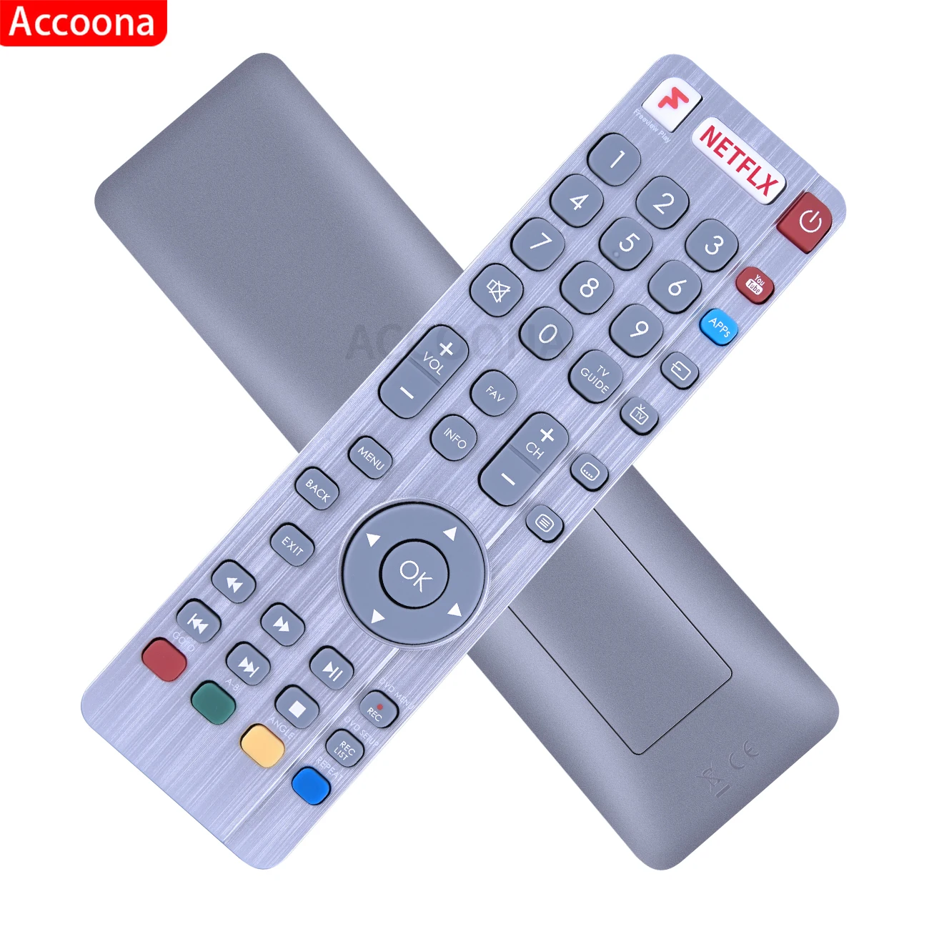 RF Remote SHWRMC0122 for Sharp Aquos 4K UHD TV Netflix LC-40CFG6242KF LC-32CHG6022KF