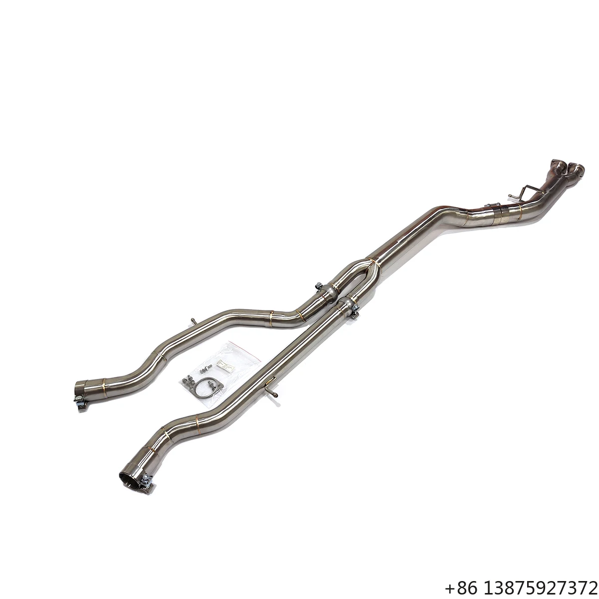 

Ecnal for 2014-2020 F80 F82 F83 M3 M4 S55 3.0T Integrated SS304 89mm Single Tube Exhaust Midpipe Exhaust X-pipe