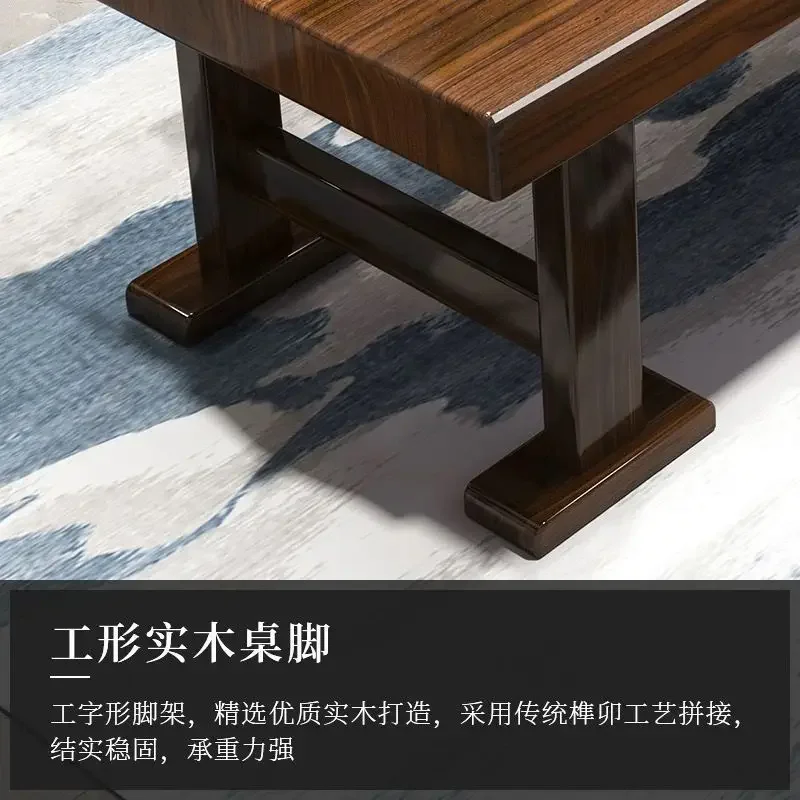 

Новый китайский чайный столик и стул из цельного дерева, офисный домашний журнальный столик-2,4 м