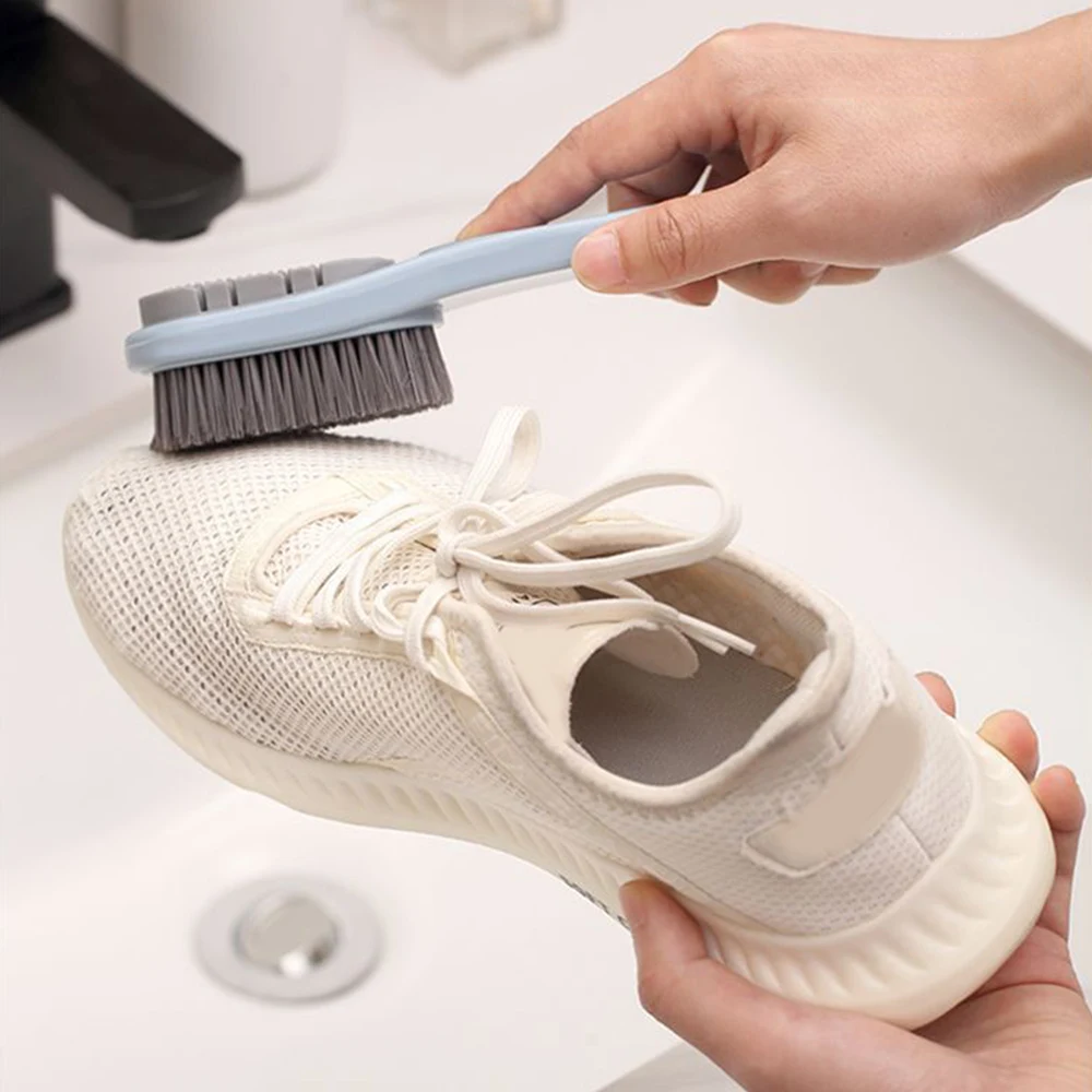 Double-sided Rubber Shoe Brush Shoe Care Specialized Brush Waterproof Dirt Removal Household Multifunction Soft Bristled Brush