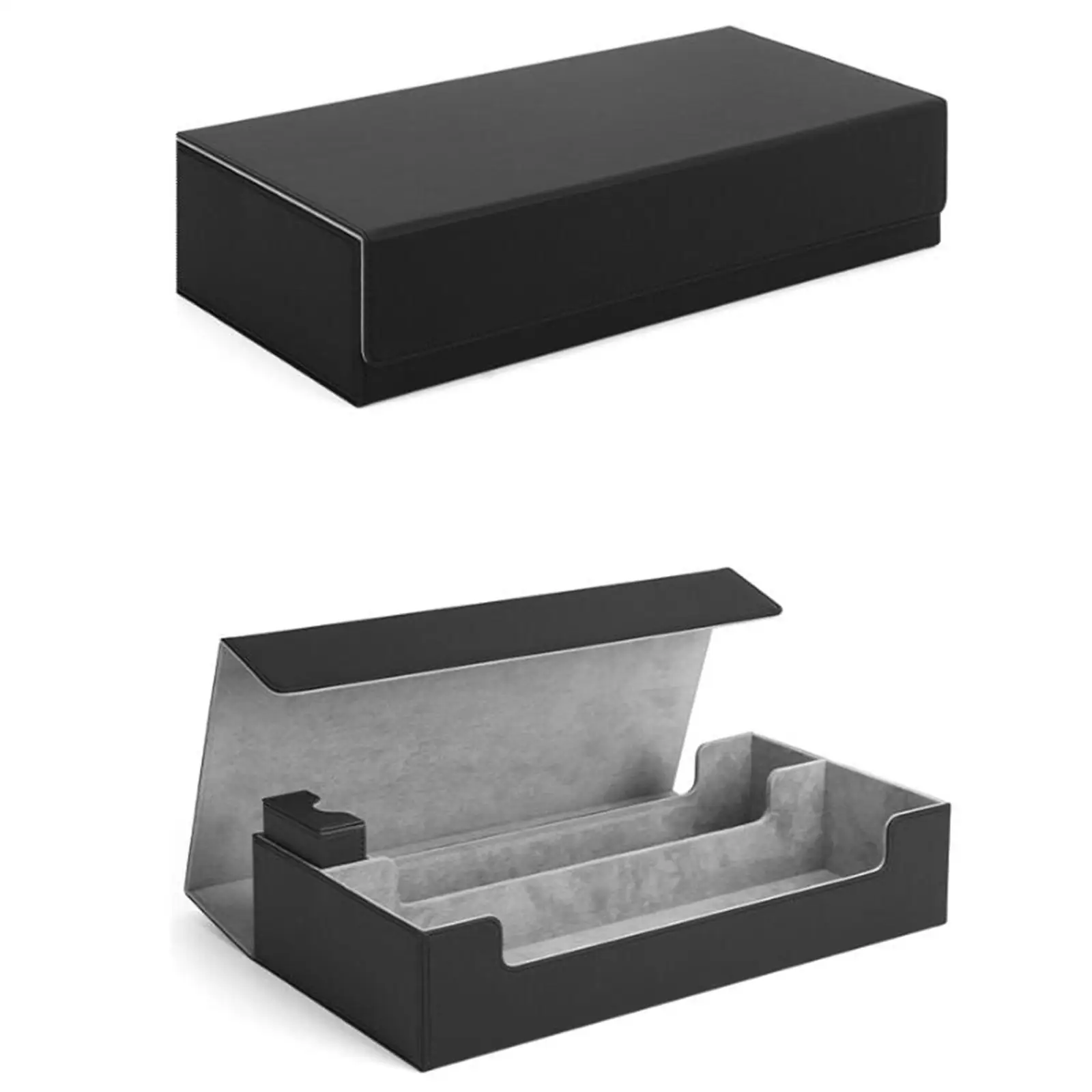 

Card Storage Box PU Leather Deck Organizer Holder Case for Trading Cards Pokemon Sports Cards