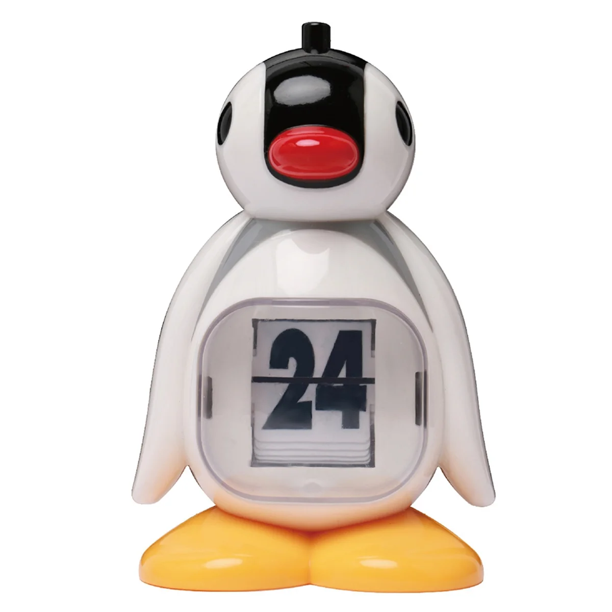 Gfc-Penguin Calendar Desktop Decoration Pressing Calendar Red Mouth Penguin Doll Decoration Birthday Gift,B