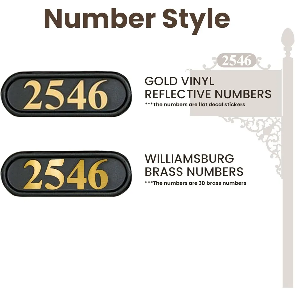 صندوق بريد كبير ومجموعة بريد من خشب البلوط - نظام أسود يتضمن لوحة العناوين والأرقام وأجهزة التركيب - صندوق معدني مقاوم للصدأ