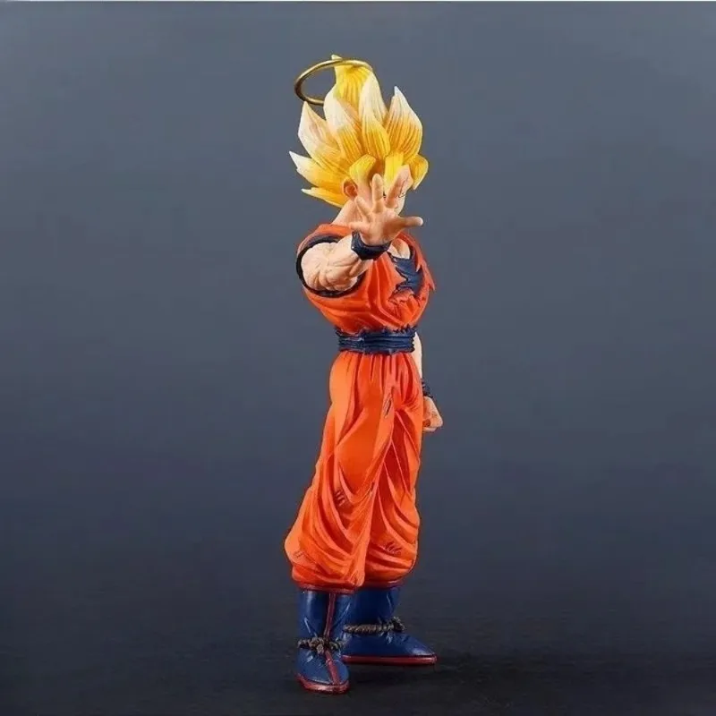 Figura de Dragon Ball Z Super Saiyan 2 Goku, 24,5 cm, transmisión instantánea, modelo de Anime, estatua coleccionable de PVC para regalo de seguidores