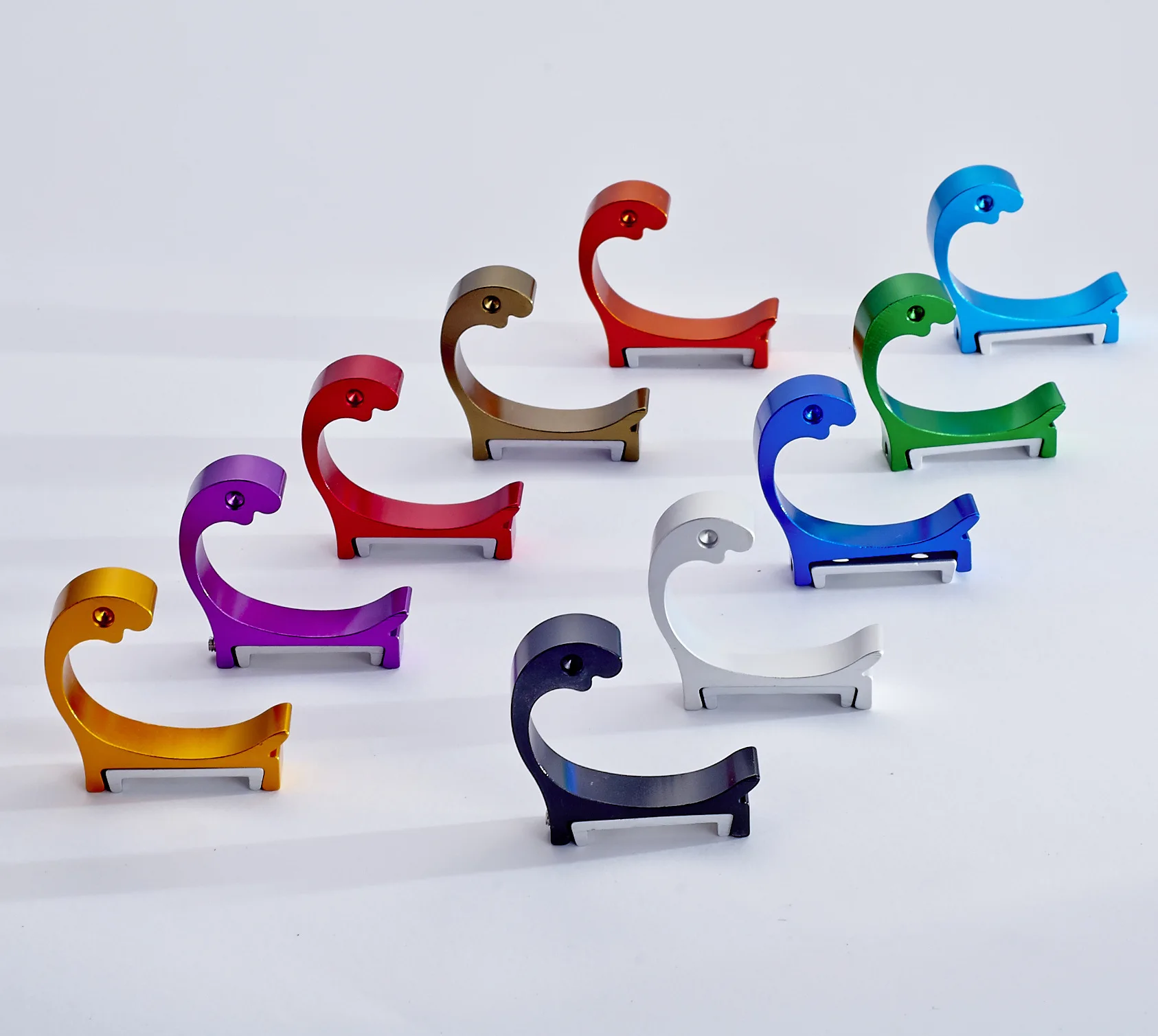 

200pcs Modern Fashion Aluminum Color Hooks Kitchen Door Rear Coat Wall Hook For Clothes Bathroom Accessories