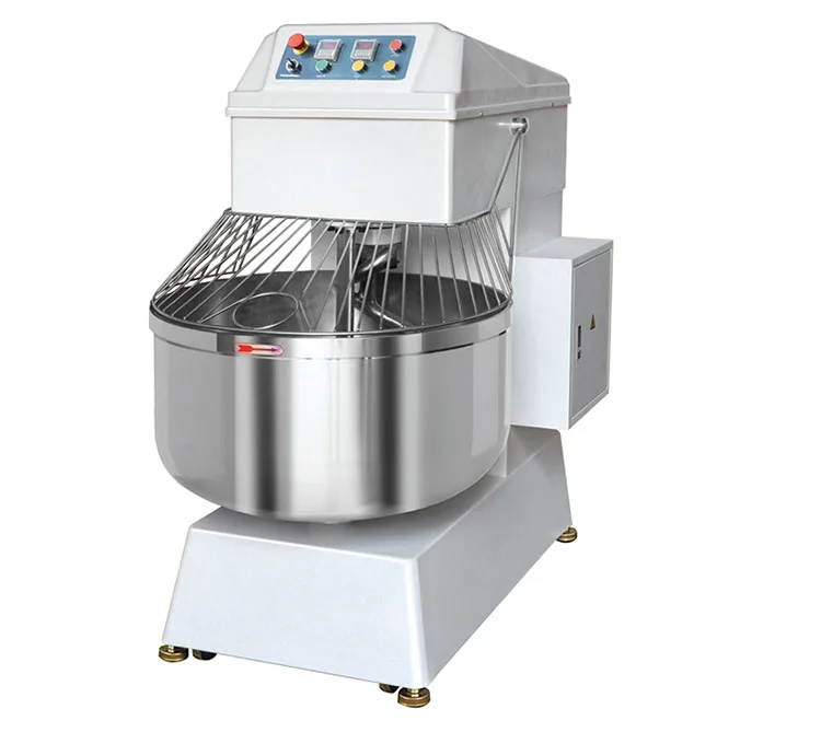 Commercial Dough Mixer High Capacity Spiral Mixer For Bakery,100L Bread Dough Kneading Machine With Timer,Automatic Stop,2 Speed