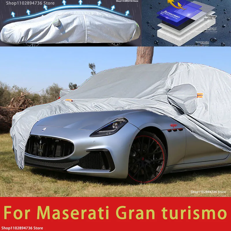 

For Maserat Gran turismo Outdoor Protection Full Car Cover Snow Covers Sunshade Waterproof Dustproof Exterior Car accessories