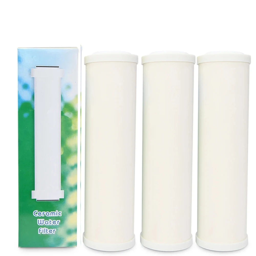 10-Inch Thick High-Density Flat Ceramic Filter Cartridge Can Be Cleaned For Water Purifiers Household Pre-filtration 3Packs