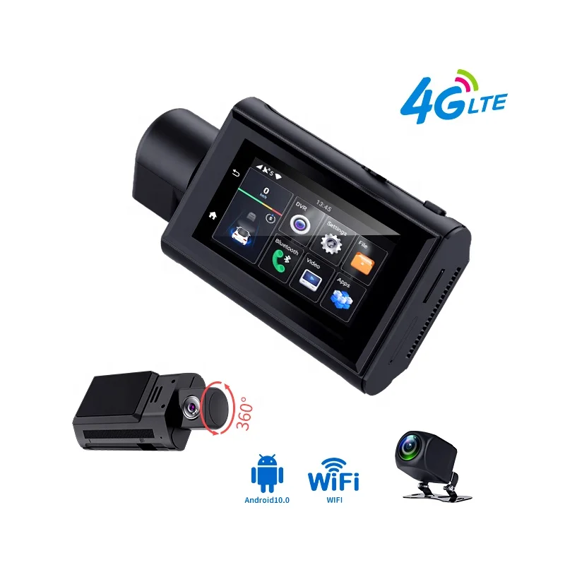 

Dash Camera For Cars Rear And Front Dashcam WiFi With 4g Gps Adas Support 4g Remote Monitor Android 10 2+32g