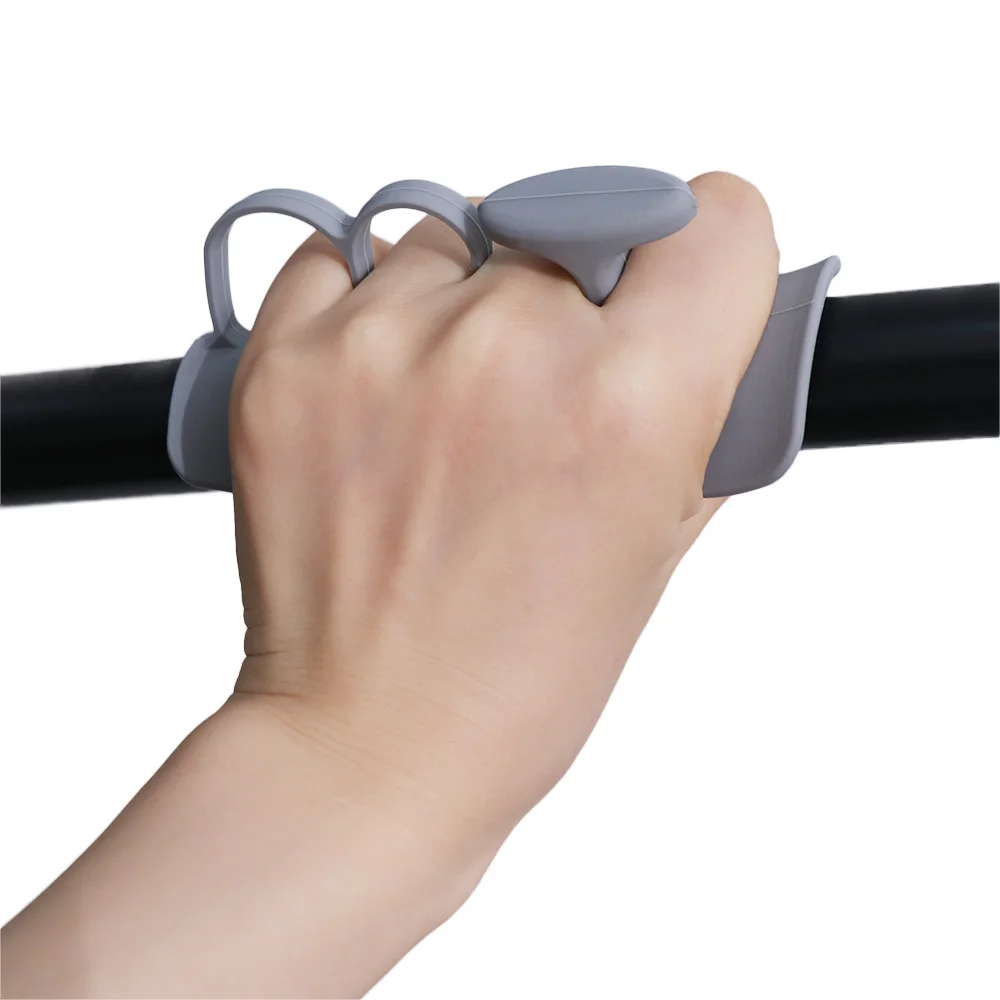 زوج واحد من مقوي قبضة السيليكون، مدرب قوة اليد، خفيف الوزن، قبضة الجمباز، تمرين الأصابع
