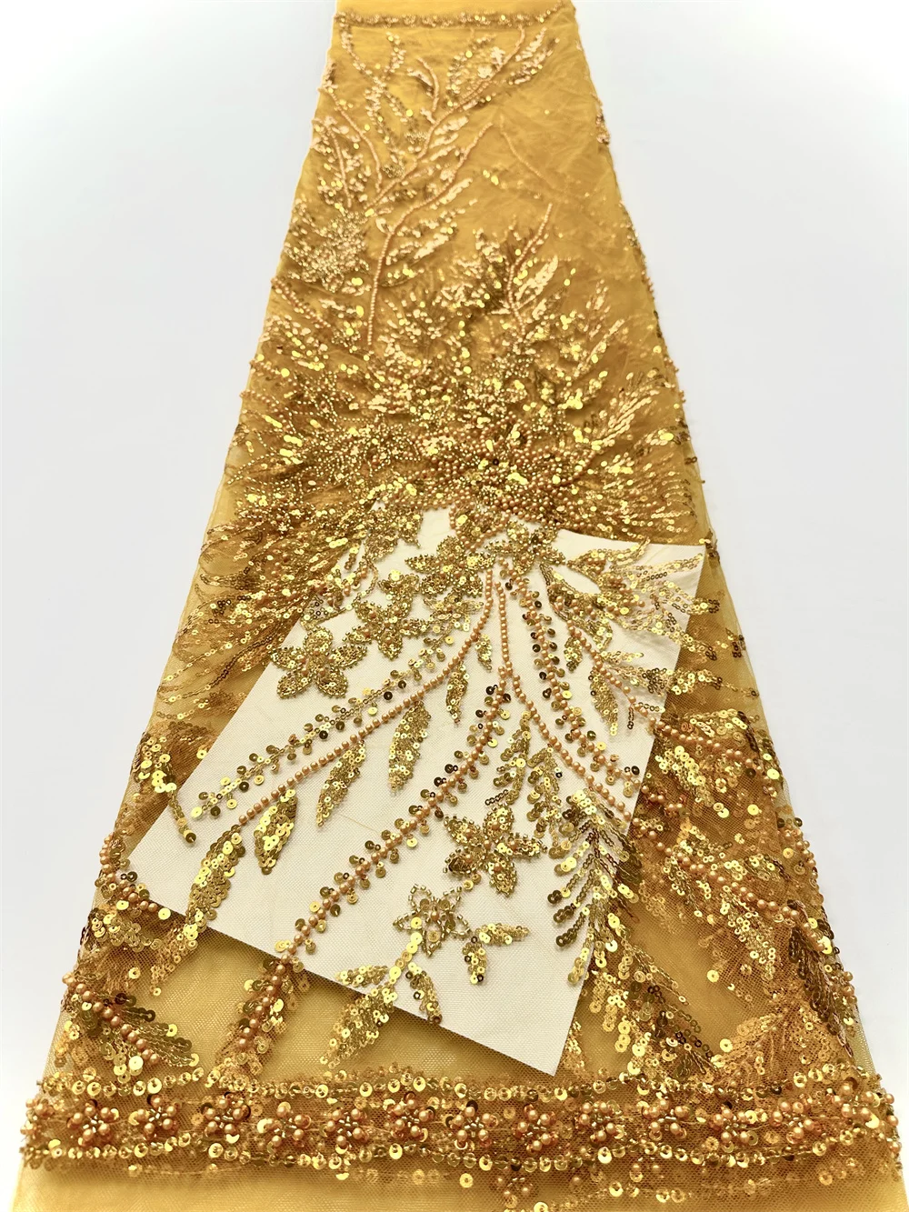 

Gold African Sequins Mesh Lace Fabric 2025 High Quality French Groom Lace Fabric Nigerian Lace Fabrics For Women Party Dresses