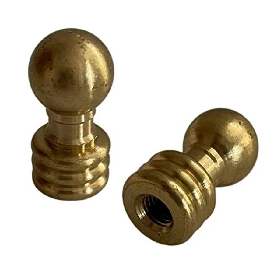 Lamp Finials 2-Pack Brass, 1-1/8