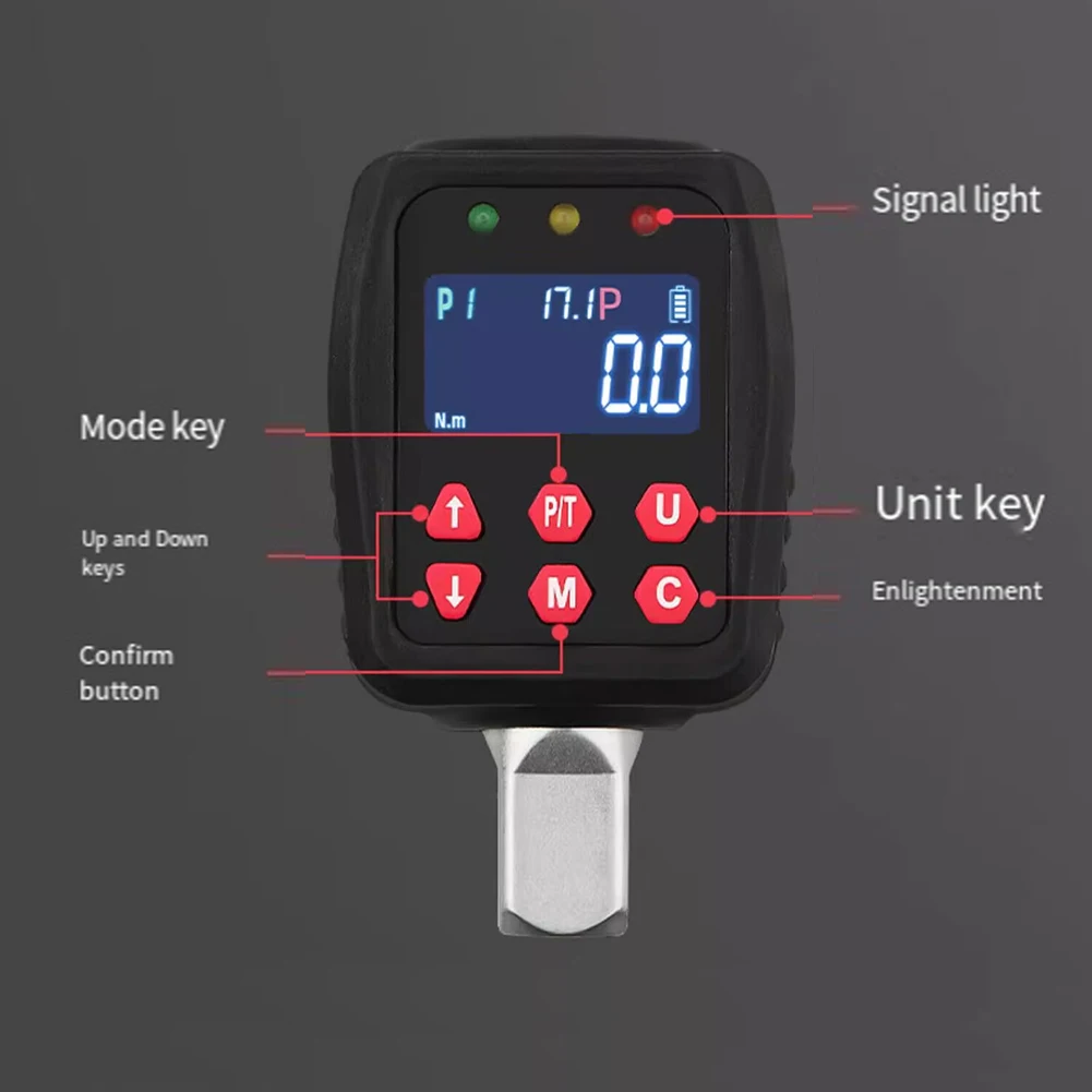 Digital For Torque Meter 0-200Nm Electronic Tester With LCD Display For Multi Unit N M Kgf Cm Lbf In Automotive Mechanical Assem