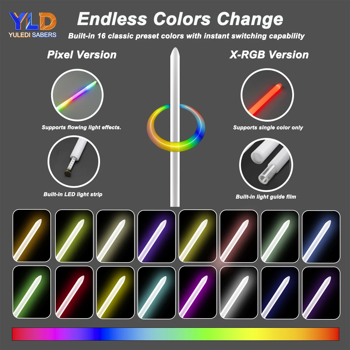 سيف ليزر دارث فيدر ليتسبر لون لا نهائي متغير اللون معدني هيلت صوت سوينغ ناعم FX مجموعة Dueling Sabre الثقيلة هدية