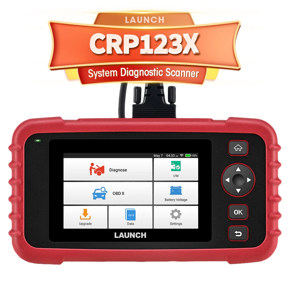 LAUNCH X431 CRP123X Scanner Automotive Scan Tools OBDII Four System Diagnosis Auto Professional OBD2 Scanner for DIYers