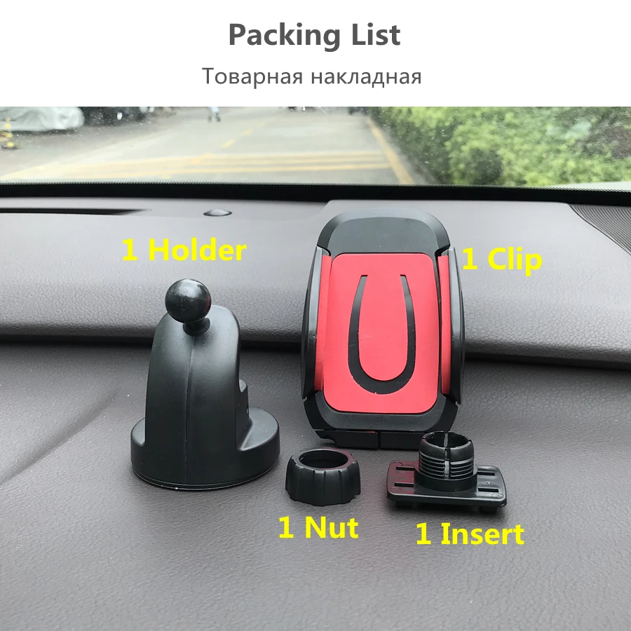 Support de téléphone pour tableau de bord de voiture, mains libres, universel, montage GPS, pour iPhone, Samsung, Xiaomi Mi