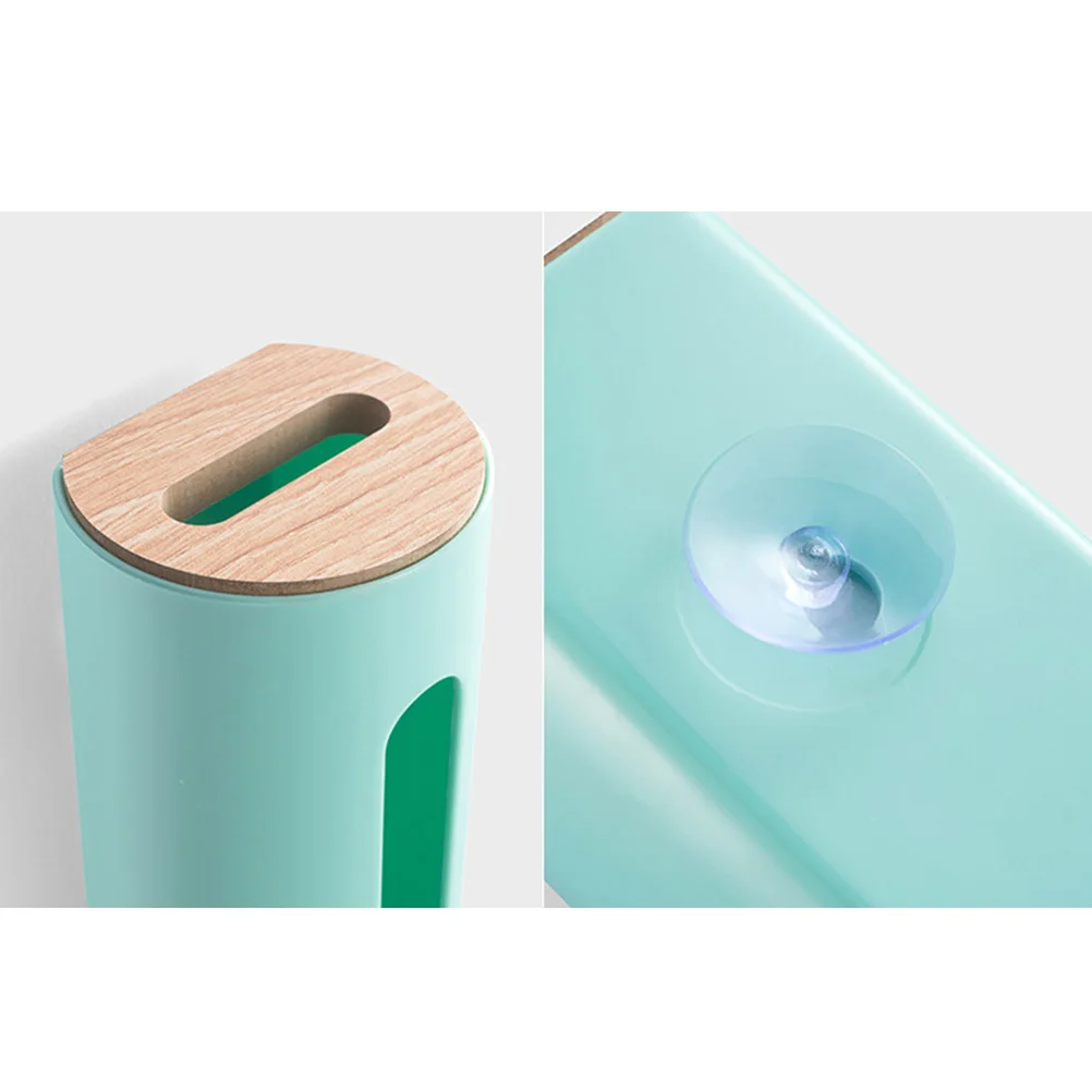 

Trash Bag Dispenser Holder Organizer Suction Cup Strong For Bathroom Kitchen Home Office Large Capacity Plastic Storage Box