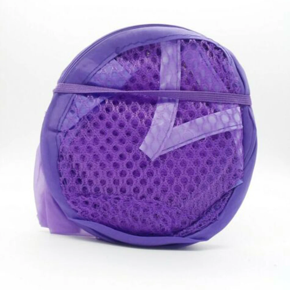 Mesh Bag Clothes Basket Washing Dirty Foldable Hamper Holder Large Laundry Organizer Polyester Sorting Storage