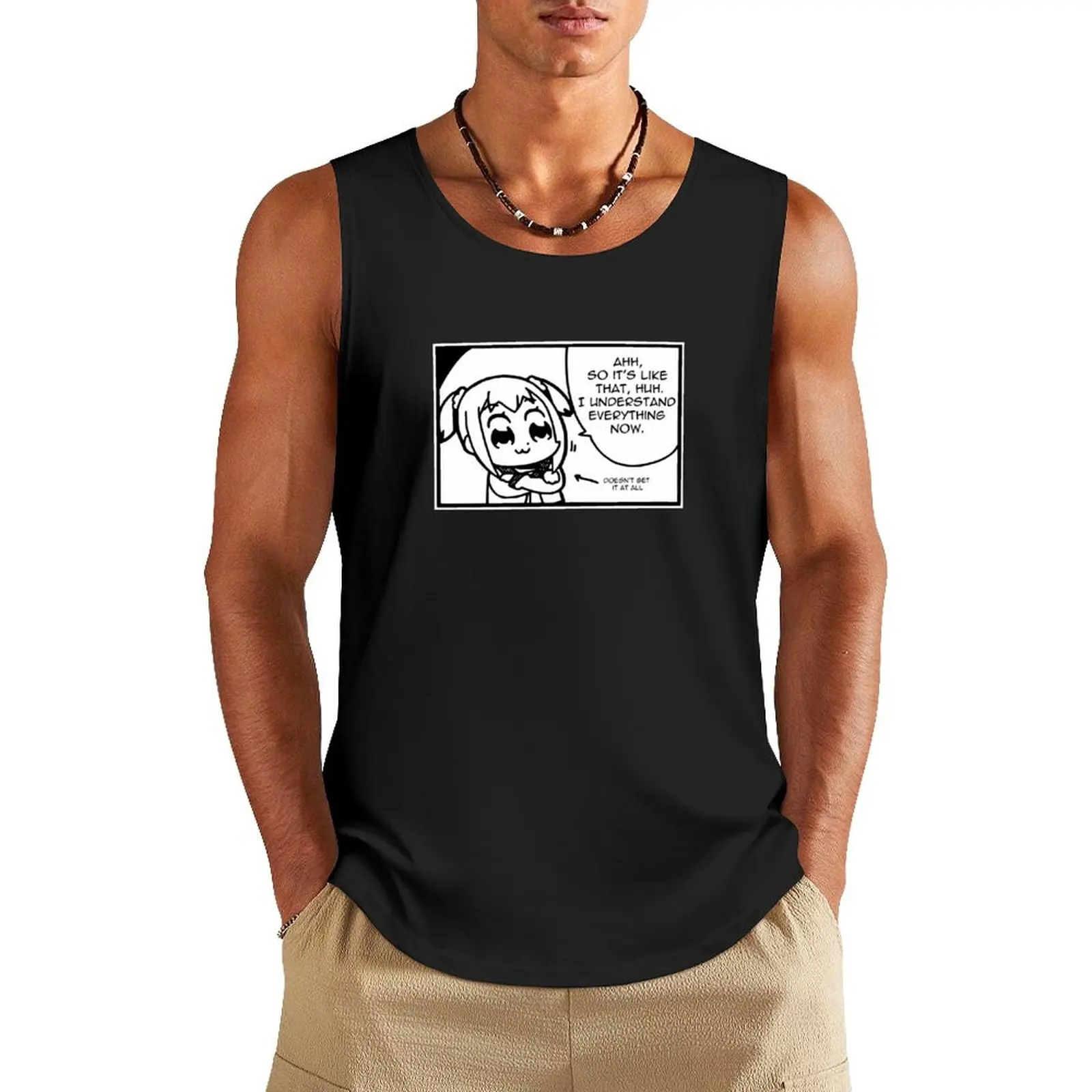 

Doesn't Get it at All Tank Top Top t shirt gym
