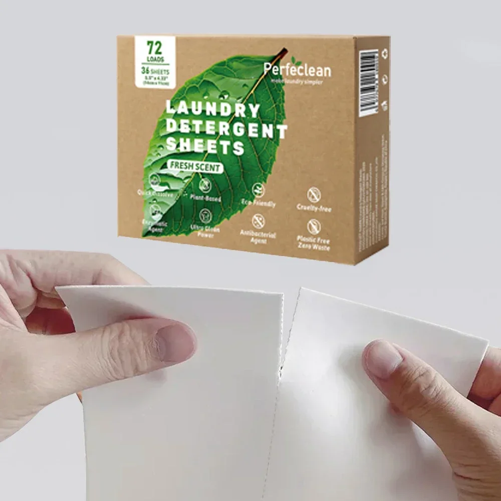 Laundry strip  Laundry Detergent Sheets Eco Friendly Natural Biodegradable Plant Based Laundry Detergent Sheets