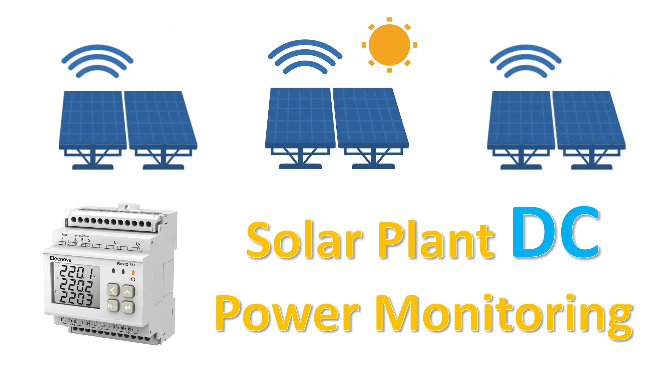 Solar Plant Power Distribution Box Multi Channel DC Energy Meter