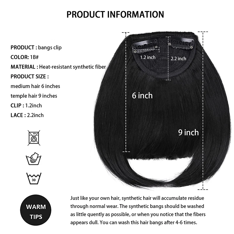 وصلات شعر وهمية بمشبك مع مشابك غير مرئية، غرة فرنسية، تغطية معبد الشعر الرقيق للنساء، غرة منحنية صناعية