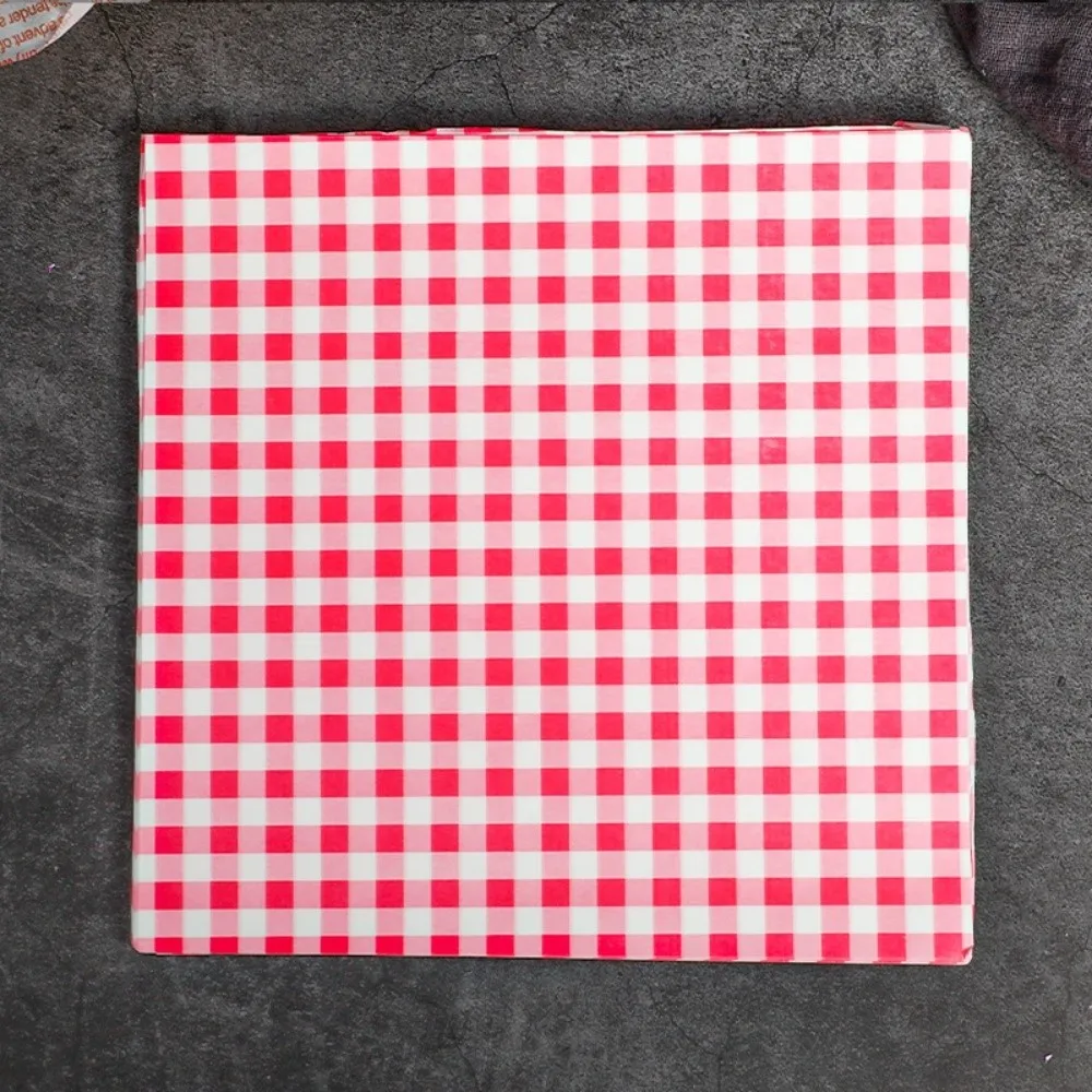 100pcs Multicolor Greaseproof Baking Paper Pre-Cut Sheets Disposable Food Wrapping Paper Non-Stick Sandwich Paper Picnic