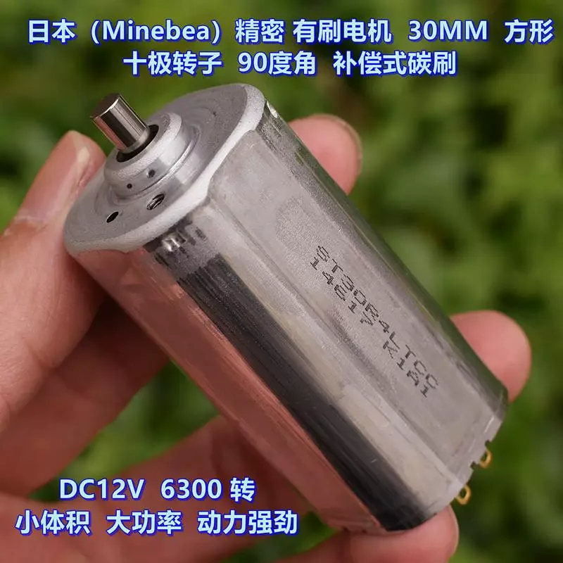 Precision Brush Motor Ten-Pole Rotor Rare Earth Strong Magnet DC12V Powerful