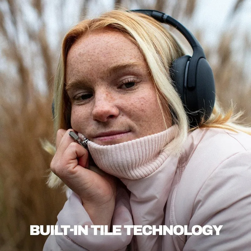 سماعات بلوتوث لاسلكية Evo مع كابل شحن USB-C إضافي، جهير متعدد الحساسية، عزل الضوضاء