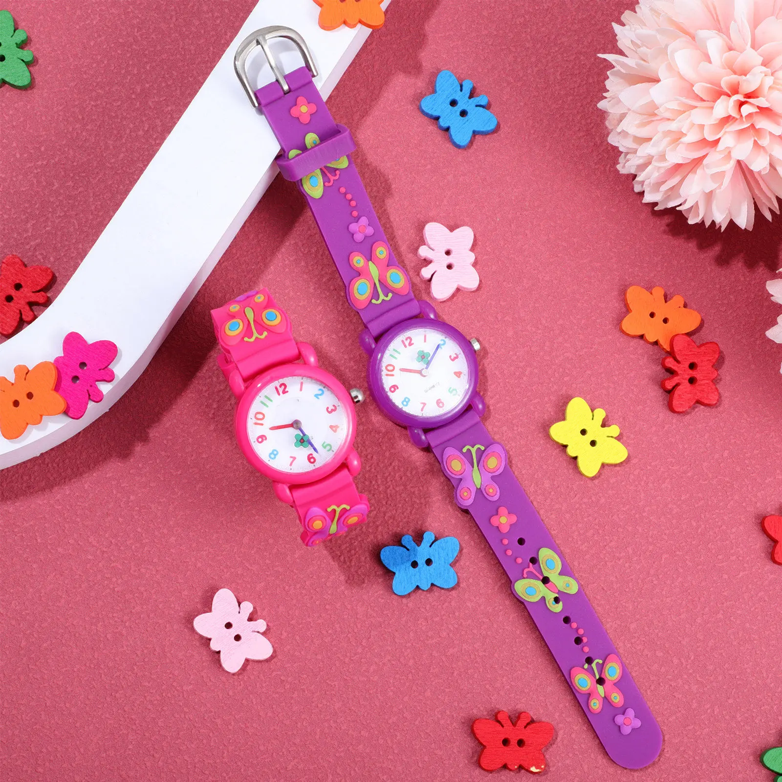 Luxury Watch With Arabic Numerals - 2 relojes impermeables de dibujos animados