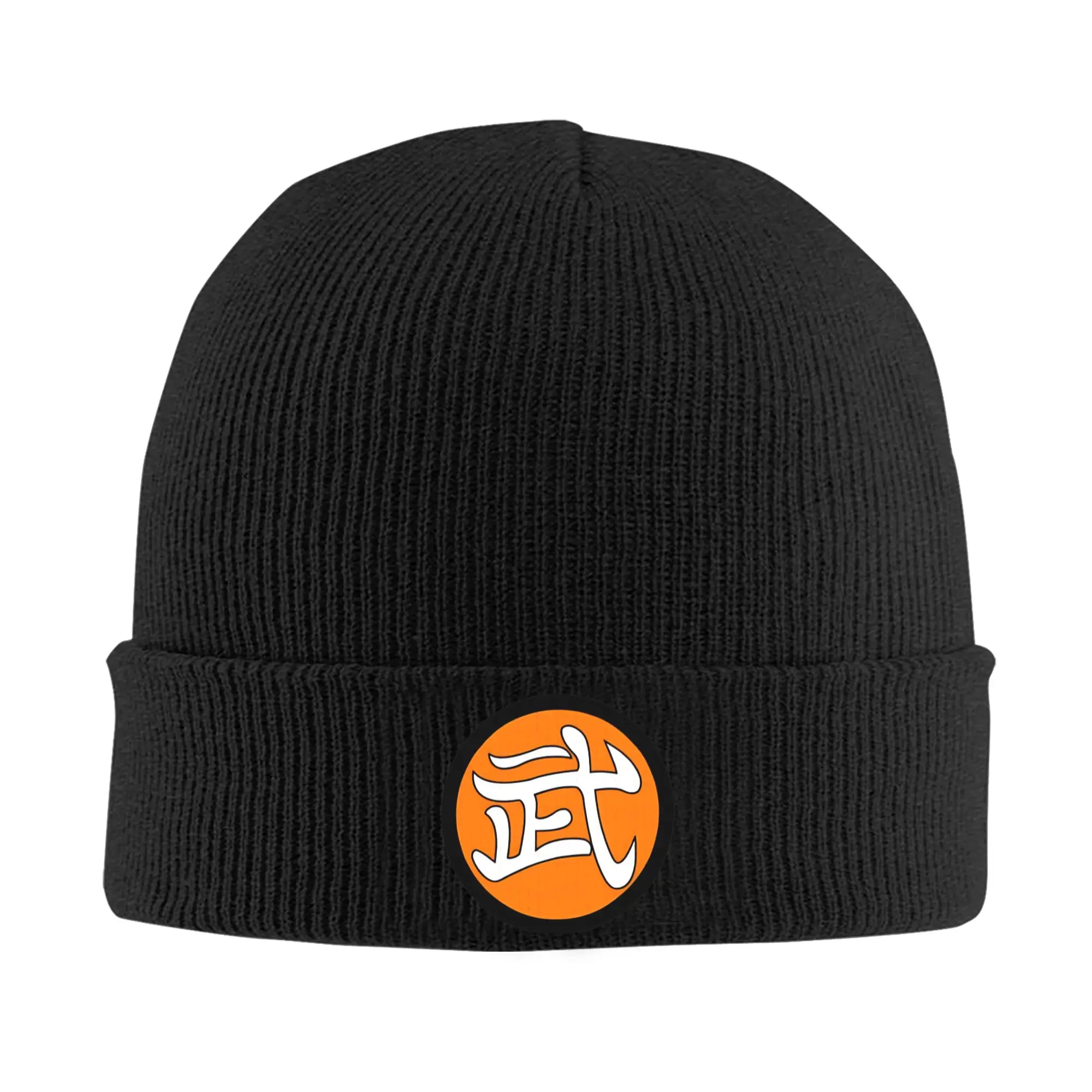 Master Mutaito's Kanji Symbol Knitted Hat Beanies Winter Hat Warm Acrylic Dragon Ball Japan Anime Cap for Men Women Gift,