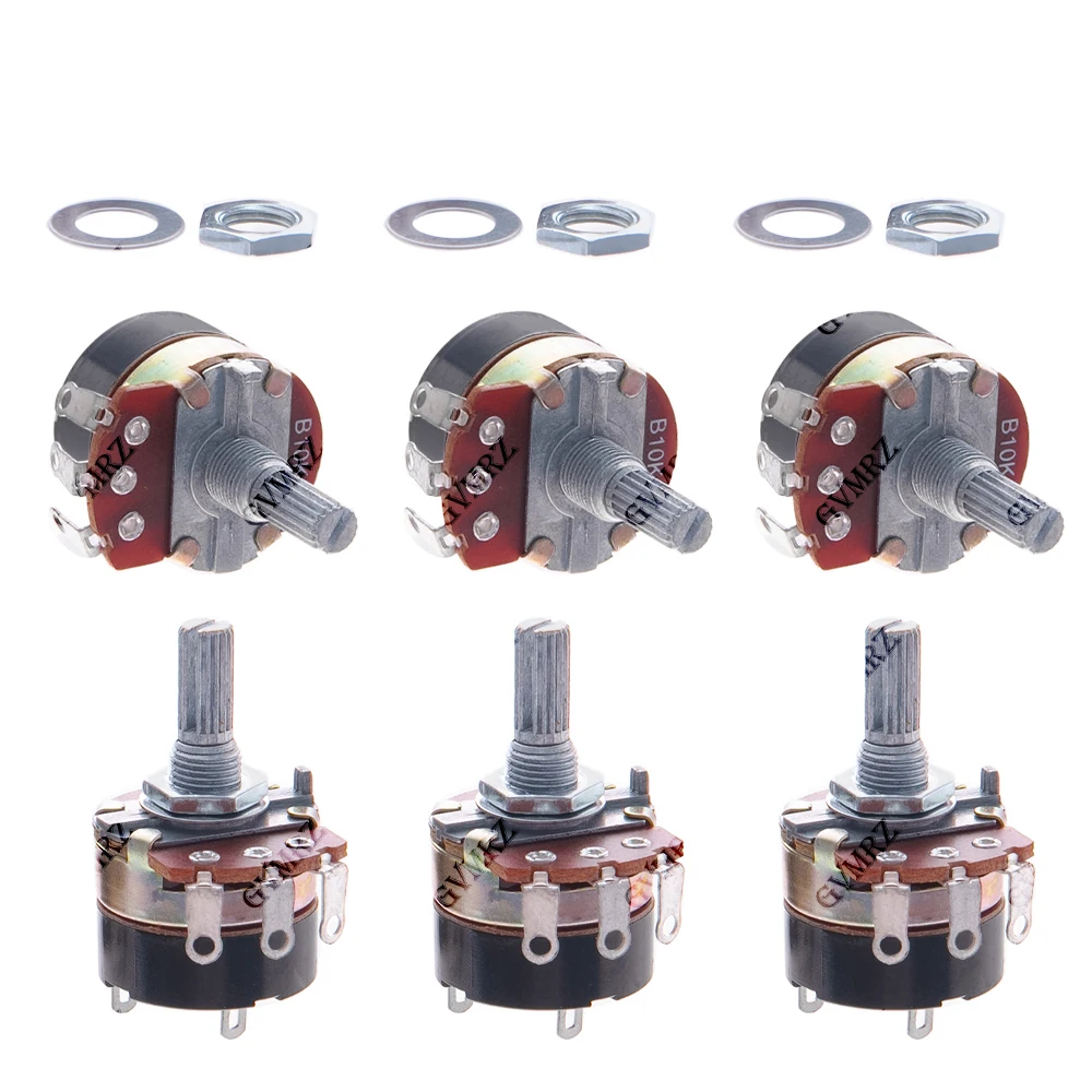 2PCS/5PCS WH138 resistor 5K-500K Variable Resistor 5K 10K VR Resistance Length of 20 cm 20K 50K 100K 250K 500K Ohm New Authentic