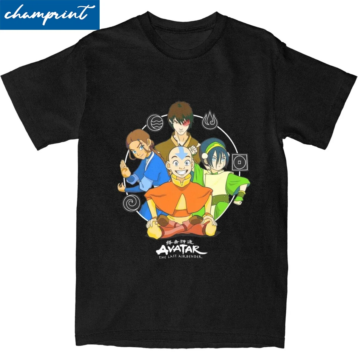 Avatar The Last Airbender T Shirts Men Women Cotton T-Shirt Round Collar Group Nations Master Class Tee Shirt Clothes 4XL 5XL