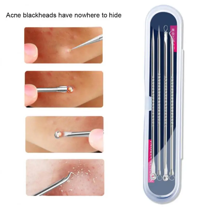 1/2PCS Acne Blackhead Comedone Black Spot Pimple Blemish Remover Skin Care Women Beauty Acne Pore Cleanser Needle Hook