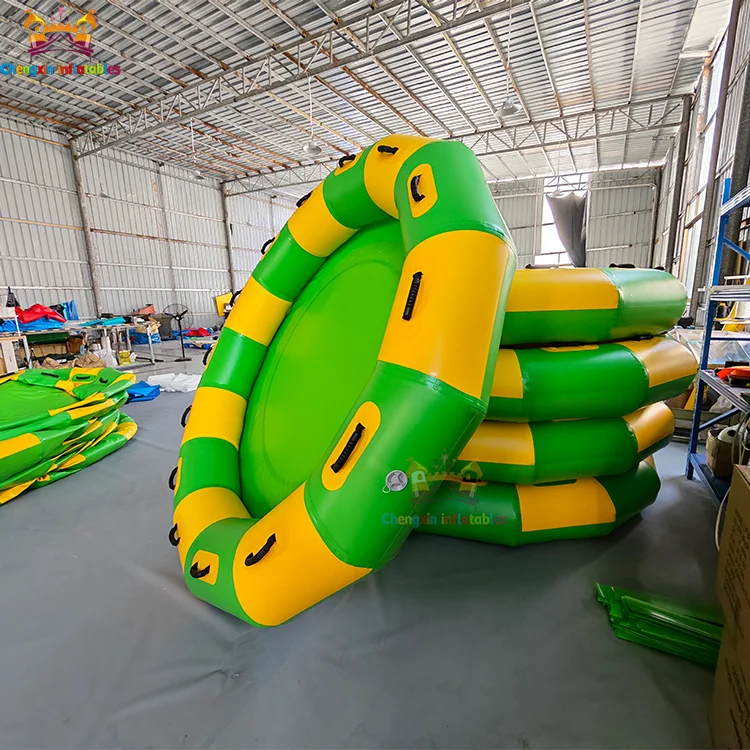 Inflatable Spinning Top UFO Towable Tube Water Ball For Water Entertainment Inflatable Water Rotating Disco Boat