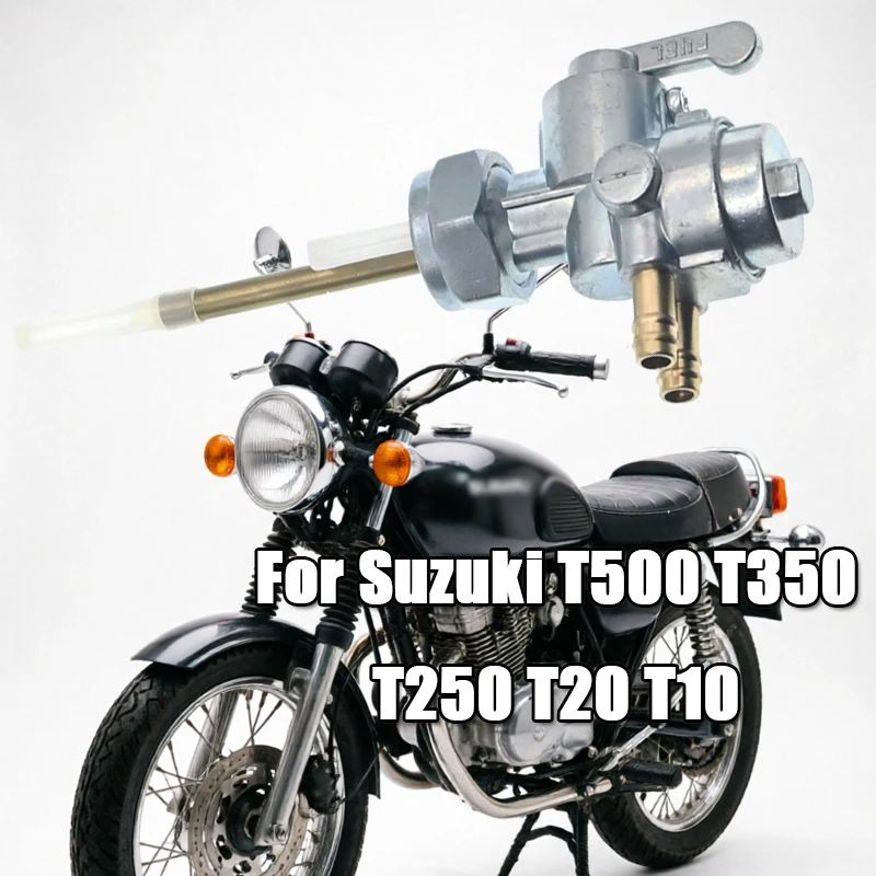 1Pc Motorcycle Fuel Tap Filler Valve For Suzuki T500 T350 T250 T20 T10 For Subaru T 500 350 305 250 On / Off / Res Motorbike