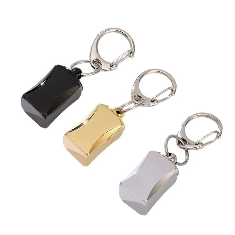 Novelty Dices Shaker Keyring in Sturdy Stainless Steel Materials Portable Accessory for Cyclists and Party Supplies