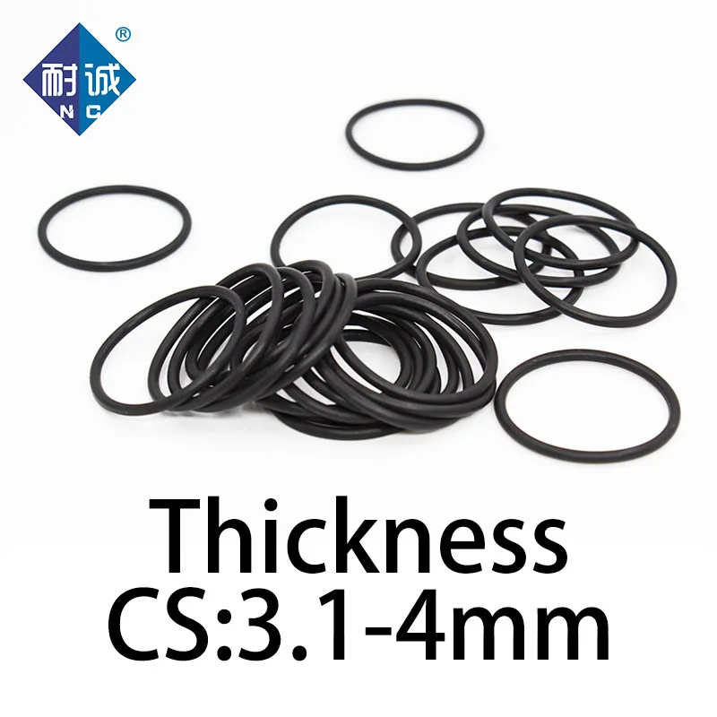 O-ring thickness 3.1/4mm CS NBR Nitrile sealing temperature resistant gasket rubber ring complete in specifications