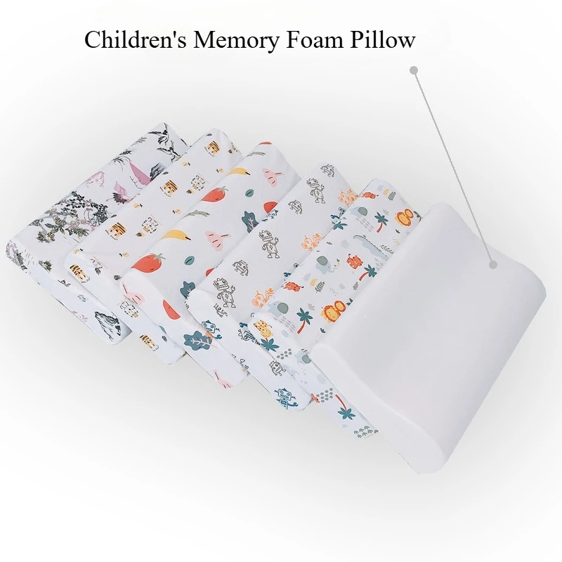 وسادة للأطفال الصغار مع كيس وسادة قابل للإزالة للأطفال، وسادة إسفنجية الذاكرة المحمولة قابلة للتنفس وناعمة هدايا للأولاد والبنات