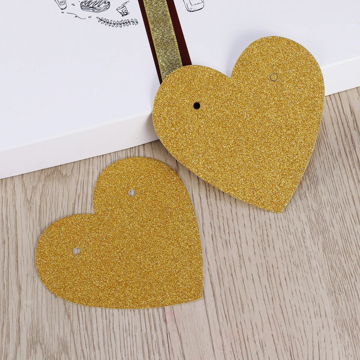 3 Meters Glitter Letters Wedding Banner Hearts Romantic Decorations for Wedding Bridal Shower Engagement view 5