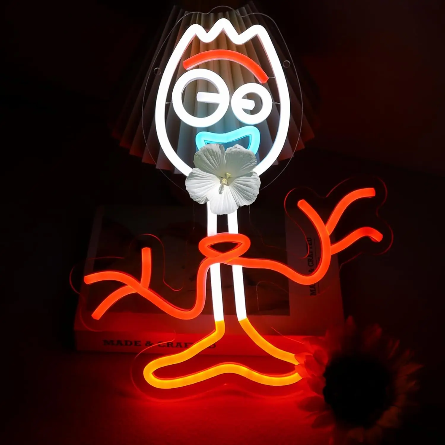 

Неоновая вывеска в форме вилки, настенный светильник, USB LED неоновая подсветка для гаража, дома, бара, вечеринки, игровой комнаты, спальни, декор, подарок